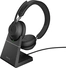 Jabra Evolve2 65 стерео USB-C MS with Charging Stand черный