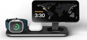 Satechi Qi2 Trio wireless Charging Pad grey/black
