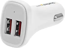 StarTech Dual port USB автомобильное зарядное устройство 24W/4.8A white