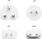 Sandberg 3in1 TravelCharger USB-C/A 65W white