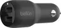 Belkin BoostCharge Dual USB-A car Charger 24W black