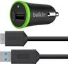 Belkin автомобильное зарядное устройство + USB cable, 1x USB, 2.1A