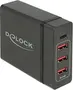 DeLOCK USB Charger 1x USB USB-C PD + 3x USB Type-A 60W black