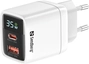 Sandberg 2in1 Charger 1xUSB-A 1xUSB-C 35W white