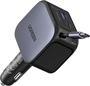 Ugreen Nexode car charger 145W с extendible USB-C cable