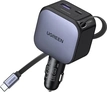 Ugreen Nexode car charger 90W с extendible USB-C cable