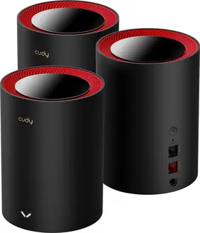 Cudy M3000 1.0, AX3000 black, 3-pack