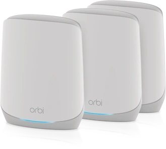 Netgear Orbi Wi-Fi 6, 760 Serie RBK763S, AX5400, Router und 2x Repeater Set, 3er-Bundle