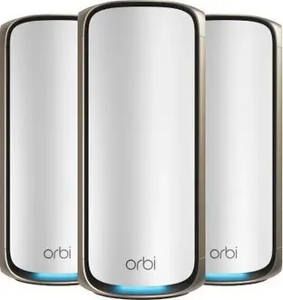 Netgear Orbi Wi-Fi 7, 970 series, BE27000, RBE973S, Router and 2x satellite set, 3er-Bundle