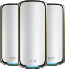 Netgear Orbi Wi-Fi 7, 970 series, BE27000, RBE973S, Router and 2x satellite set, 3er-Bundle