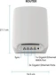 Netgear Orbi Wi-Fi 6, 760 Serie RBK762S, AX5400, Router und Repeater Set, 2er-Bundle