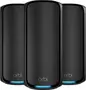 Netgear Orbi Wi-Fi 7, 970 series, BE27000, RBE973SB, black, Router and 2x satellite set, 3er-Bundle